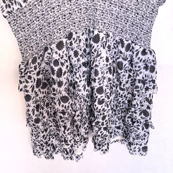 Rebecca Minkoff Saffron Mini Dress Ruffle Multi S - Picture 7 of 8